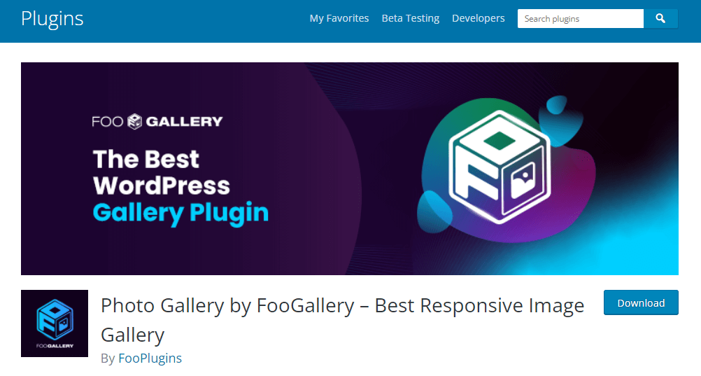 FooGalleryによるフォトギャラリーは、最高のWordPressビデオギャラリープラグインの1つです。