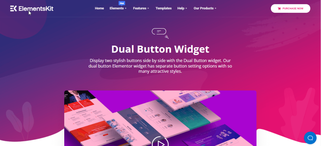 Button by Elementskit Najlepsza wtyczka przycisku dla WordPress