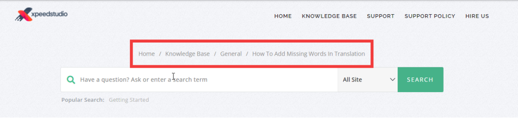 Ce este breadcrumb în WordPress