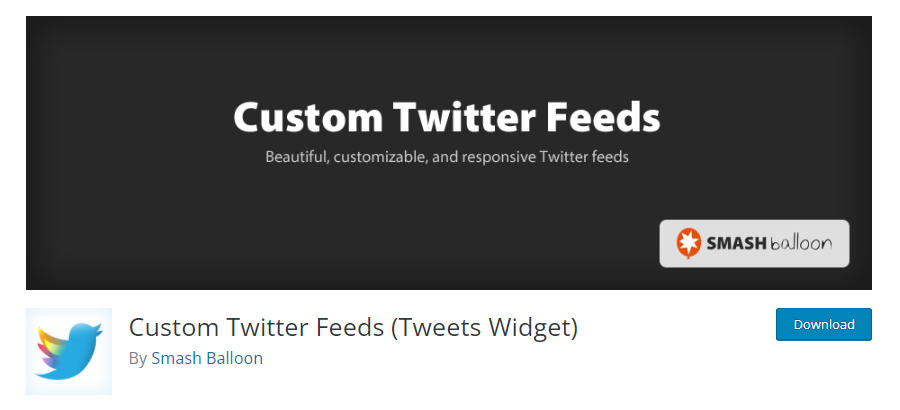自定義 Twitter 源(Tweets 小部件) WordPress 的 Twitter 源插件