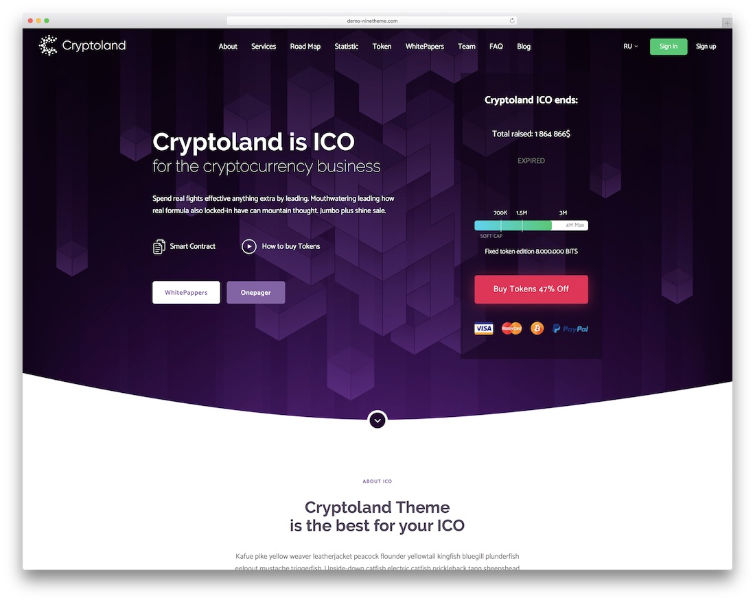 cryptoland الصفحة المقصودة وورد موضوع