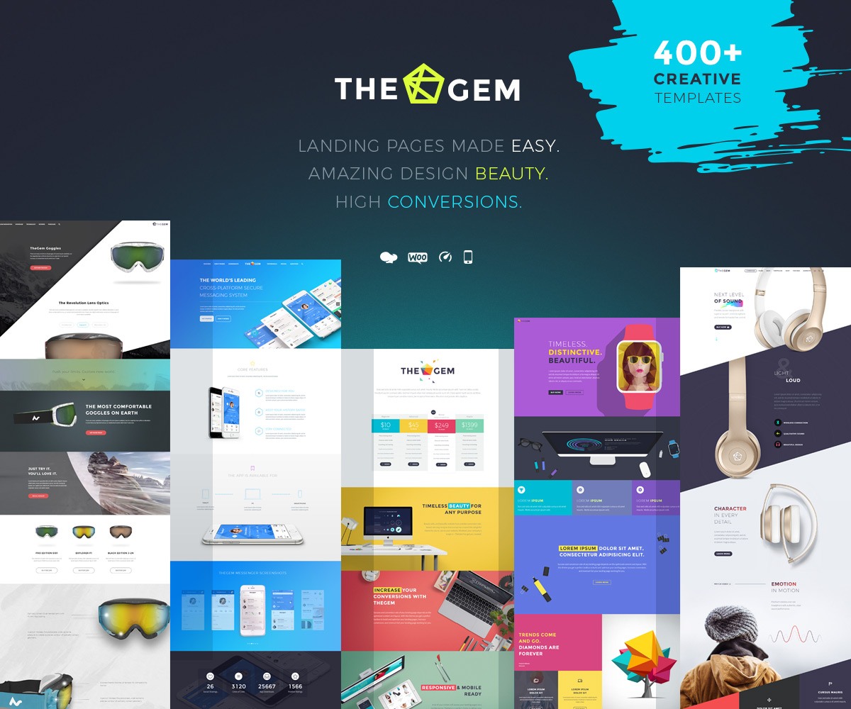 TheGem - سمة WordPress للصفحة المقصودة الشهيرة