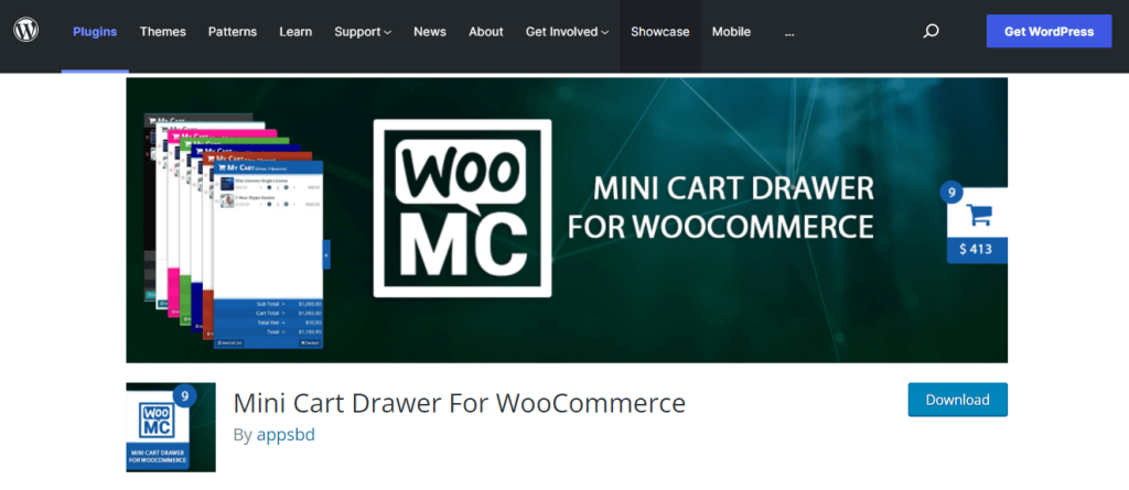 ลิ้นชักรถเข็นขนาดเล็กสำหรับ WooCommerce