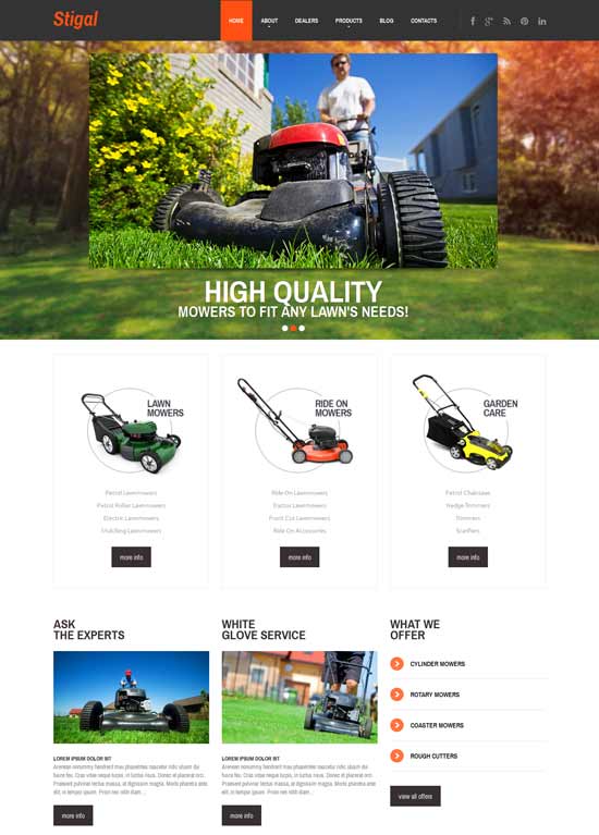 Diseño-Paisaje-Responsivo-WordPress-Exterior-Diseño-Tema