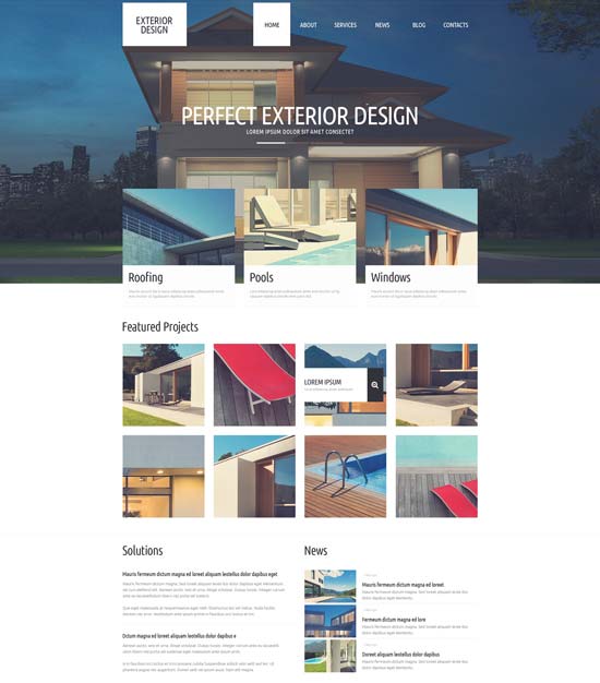 tema de WordPress de diseño exterior refinado
