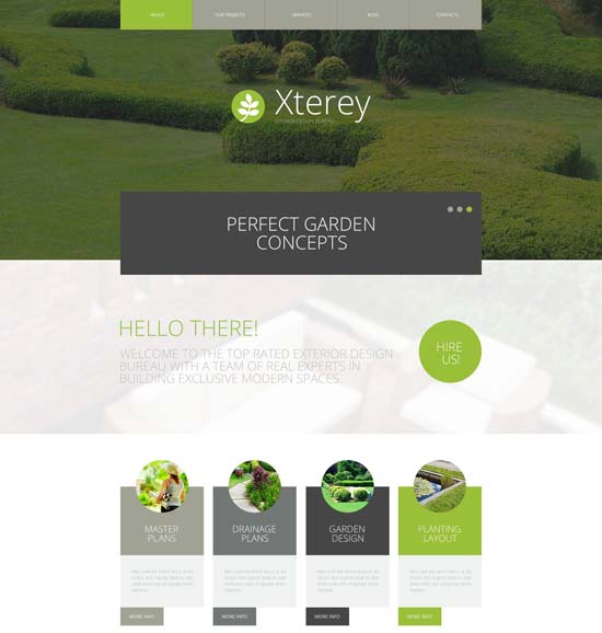 oficina de diseño exterior tema de WordPress
