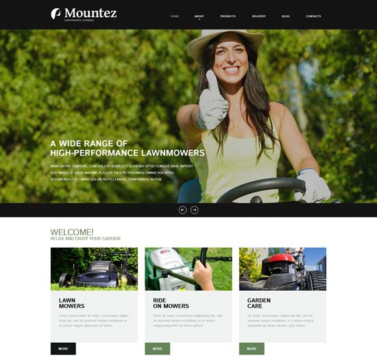 plantilla joomla de estilo de césped