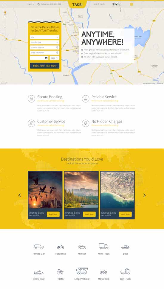 Taksi-Taxi-HTML-Vorlage