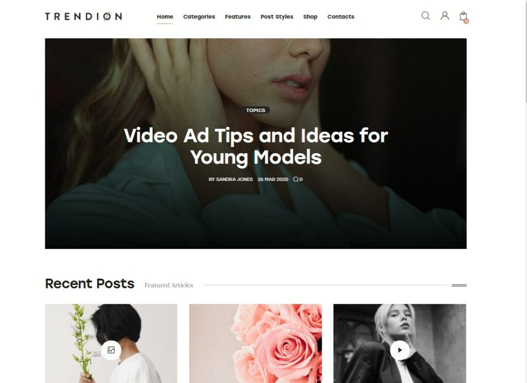 Tendencia | Un tema de WordPress para revista y blog de estilo de vida personal