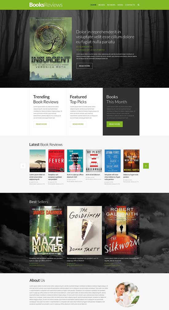 كتاب-مراجعات-مستجيب-موقع-قالب