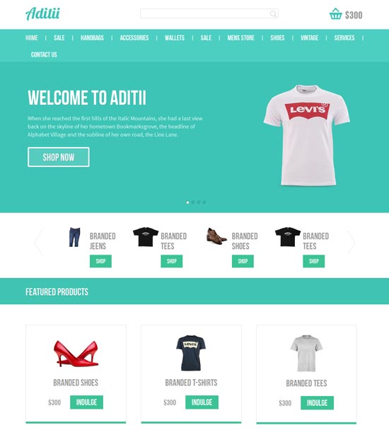 Modello Web aditii-free-Flat-ECommerce-Responsive