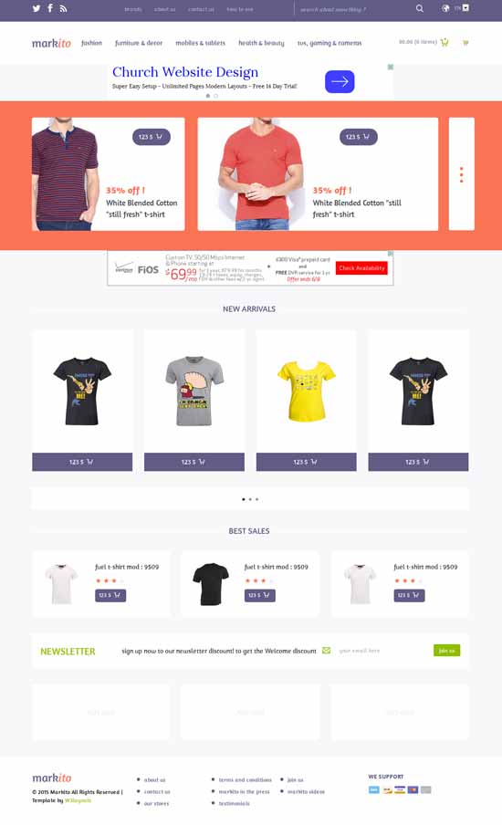 Modello gratuito per e-commerce-Bootstrap
