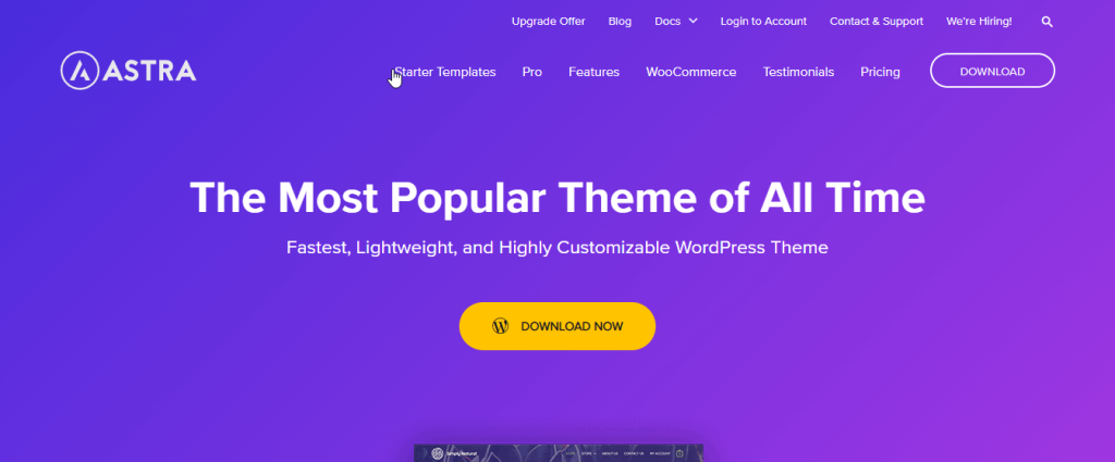 Astra Najlepsze darmowe motywy WooCommerce