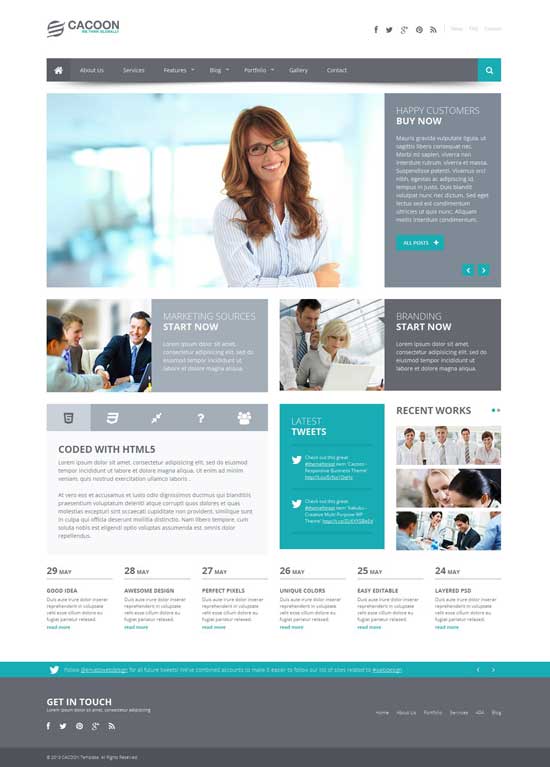Cacoon-Respive-Business-website-template