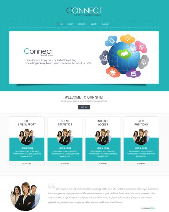 Connect-Free-Corporate-Business-website-Template