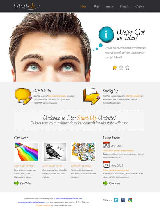 قالب موقع ويب مجاني لبدء التشغيل-HTML5-أعمال