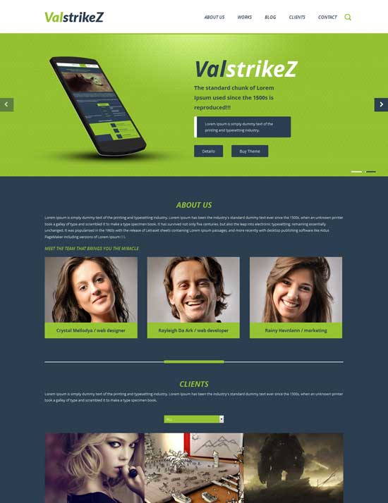 ValstrikeZ-Free-Corporate-Business-Respive-website-template