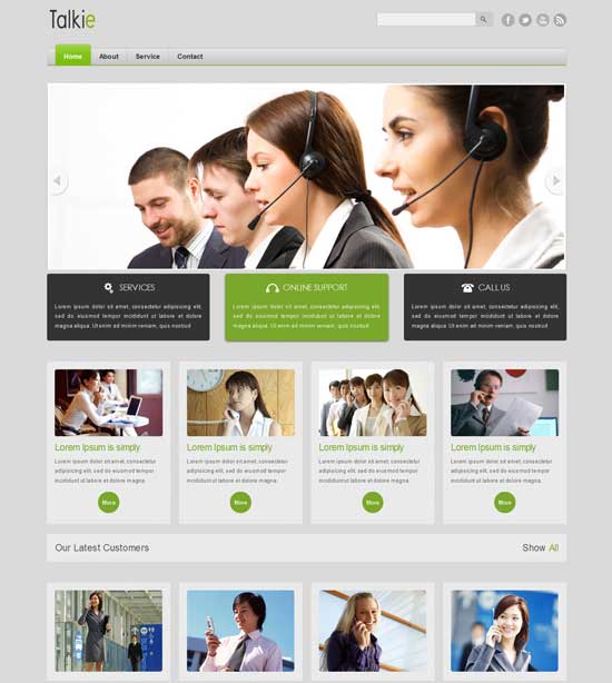 Talkie-Free-Corporate-Business-website-Template