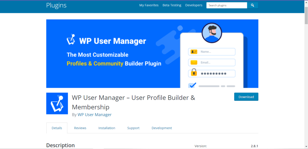 WPユーザーマネージャーWordPress登録プラグイン