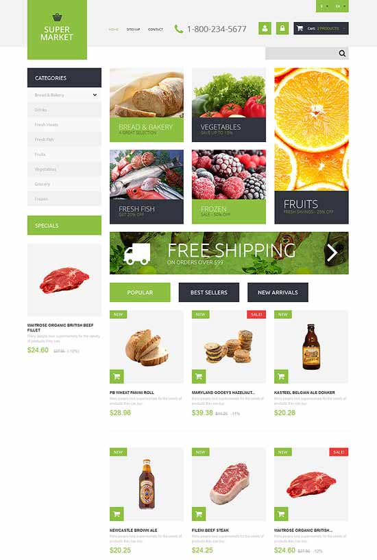 سوبر ماركت-قالب- PrestaShop- الموضوع
