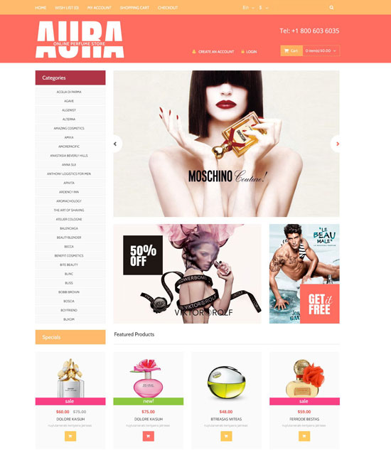 tema opencart de loja de perfumes 52679