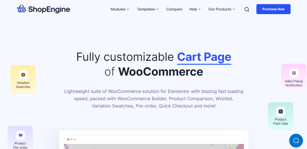 Plugin de page de panier WooCommerce ShopEngine