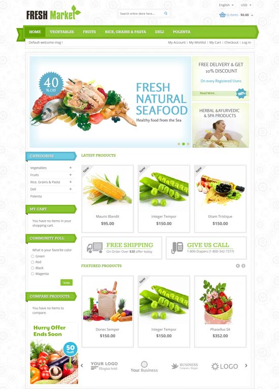 tema responsif magento pasar segar