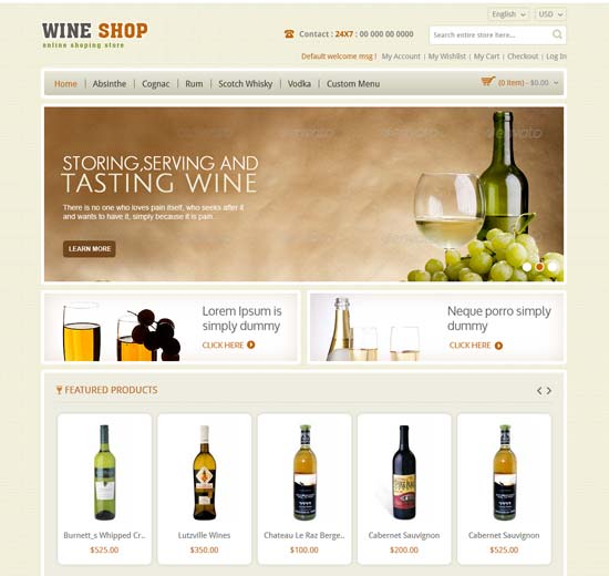 templat magento toko anggur