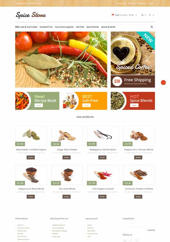 Responsif-Spice-Store-Magento-Tema