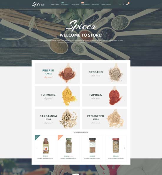 bumbu kuliner tema magento