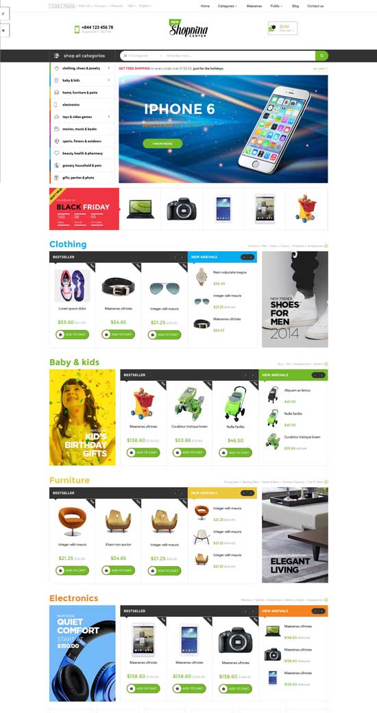 新购物 Prestashop 主题