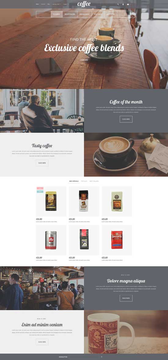 咖啡屋-PrestaShop-主题