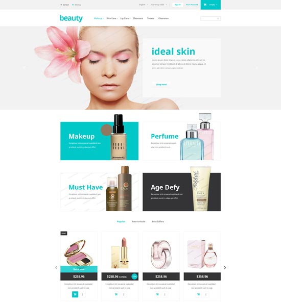美容店免费 prestashop 主题