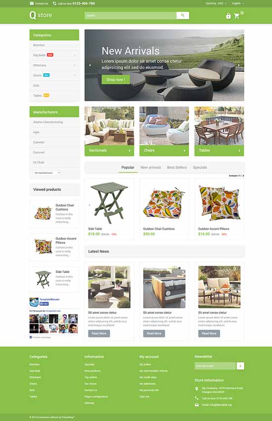 花园-家具-PrestaShop-主题