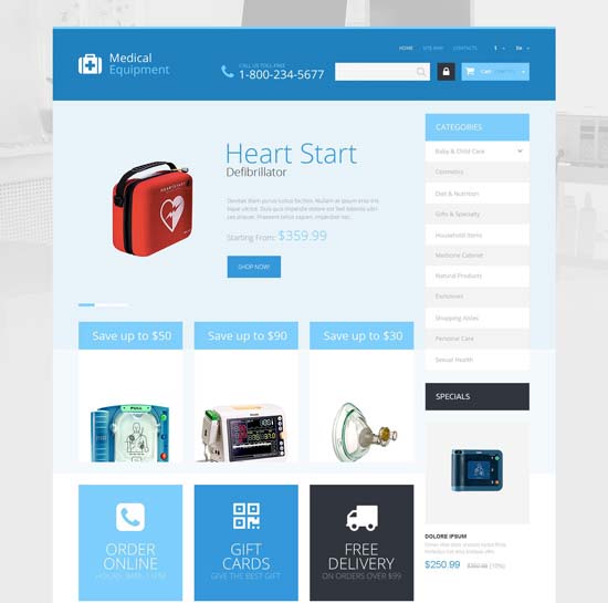 Prestashop-Thema für medizinische Versorgung