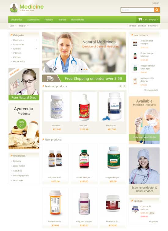 Medizin-Apotheke-Prestashop-Theme
