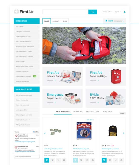 Prestashop-Theme für das Gesundheitswesen