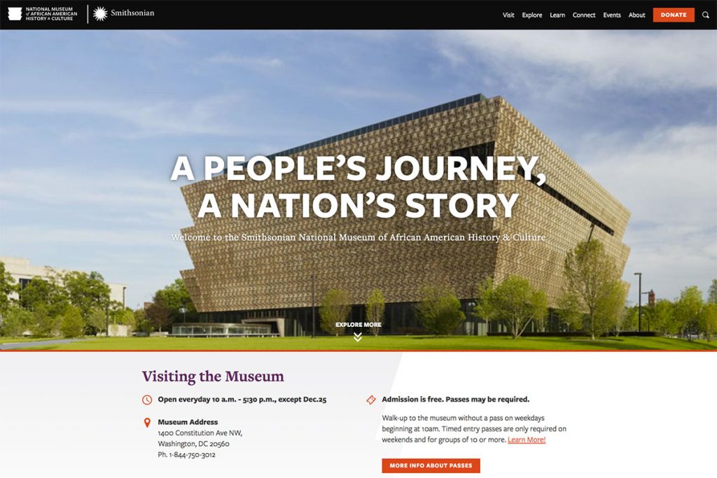 Nationales Museum für afroamerikanische Geschichte und Kultur (NMAAHC)