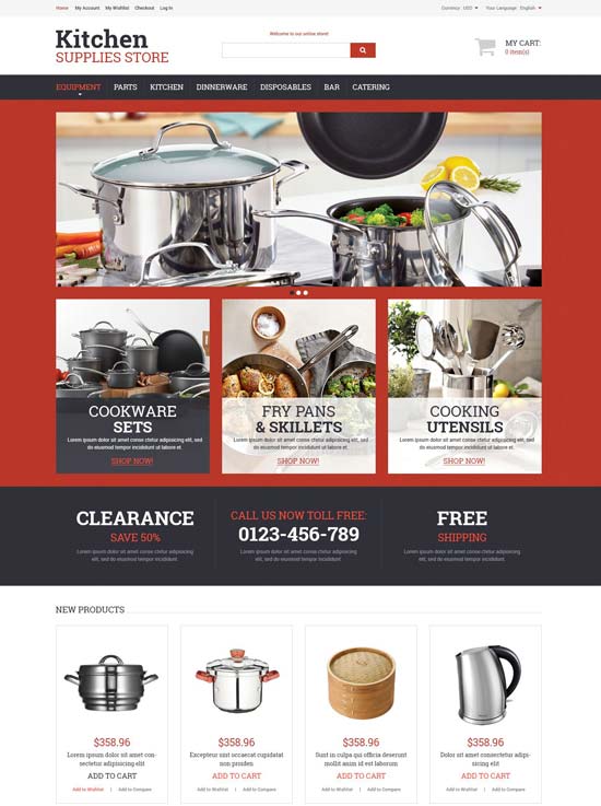 ustensile de bucătărie tema magento 52485