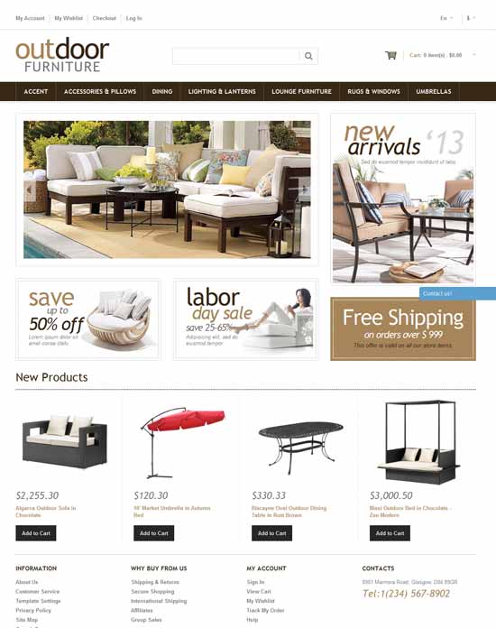 Outdoor-Mobilier-Responsive-Temă-Magento