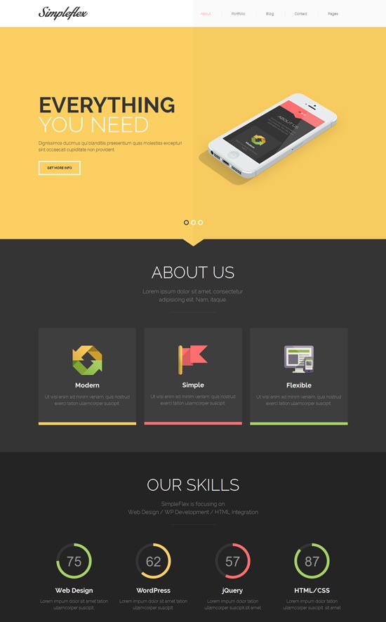 Simpleflex-OnePage-&-MultiPage-Flat-HTML-plantilla