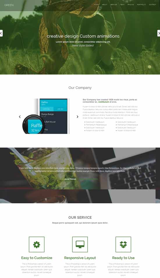 Green-Free-one-page-HTML-Bootstrap-plantilla