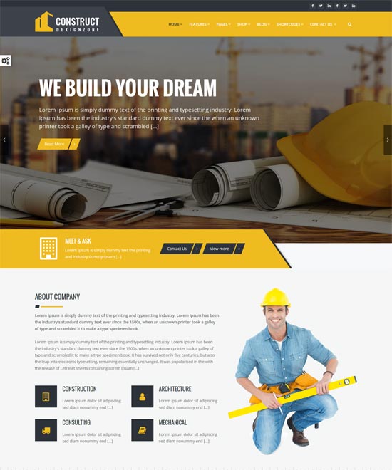 construi șablon html5 pentru clădire