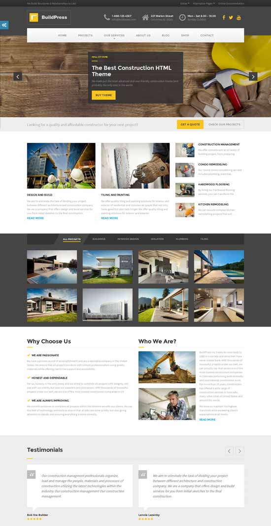 Construcții-Afaceri-Șablon HTML
