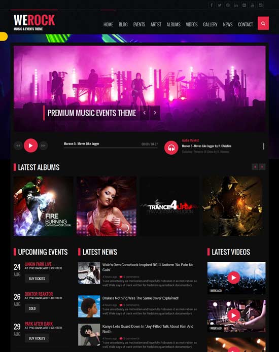 WeRock-Musik-Event-Website-Template