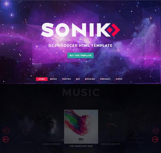 sonik-one-page-musik-html-vorlage