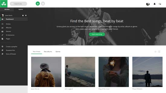 Groovy-eckigJS-Music-App-Template