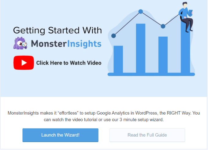 Richten Sie MonsterInsights – WPBeginner ein Set up MonsterInsights