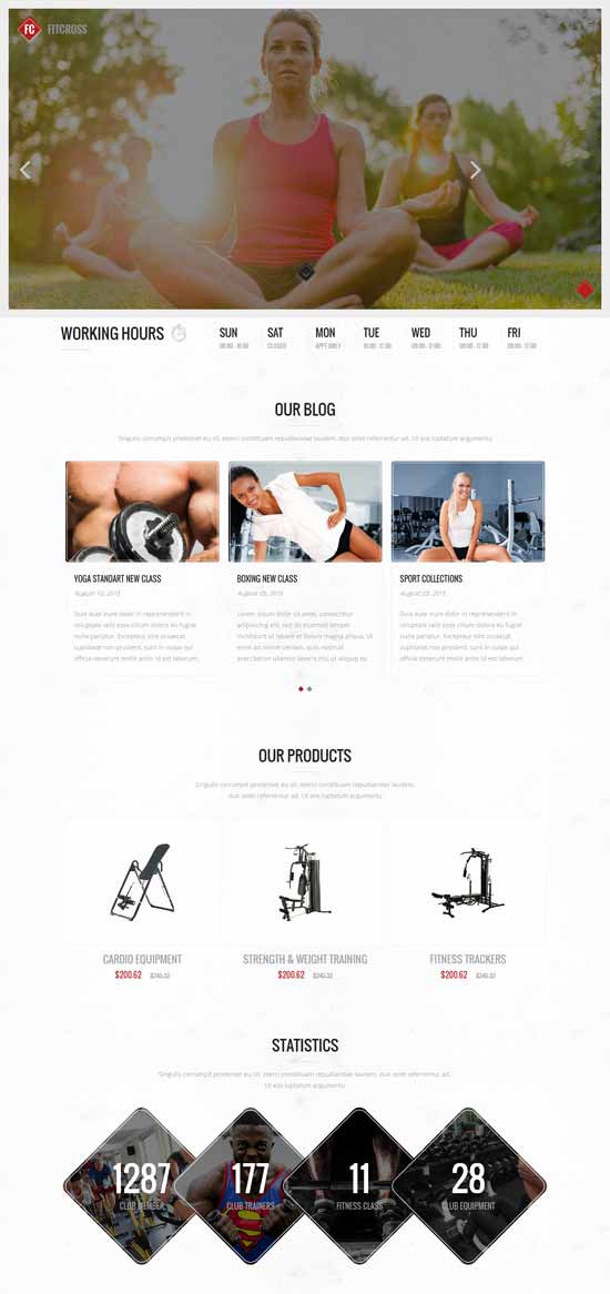FitCross-Fitness-Şablon