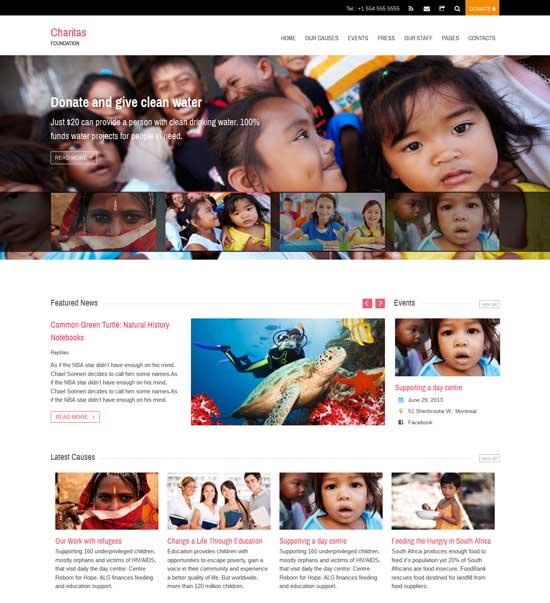 Charitas-Stiftung-HTML-Vorlage